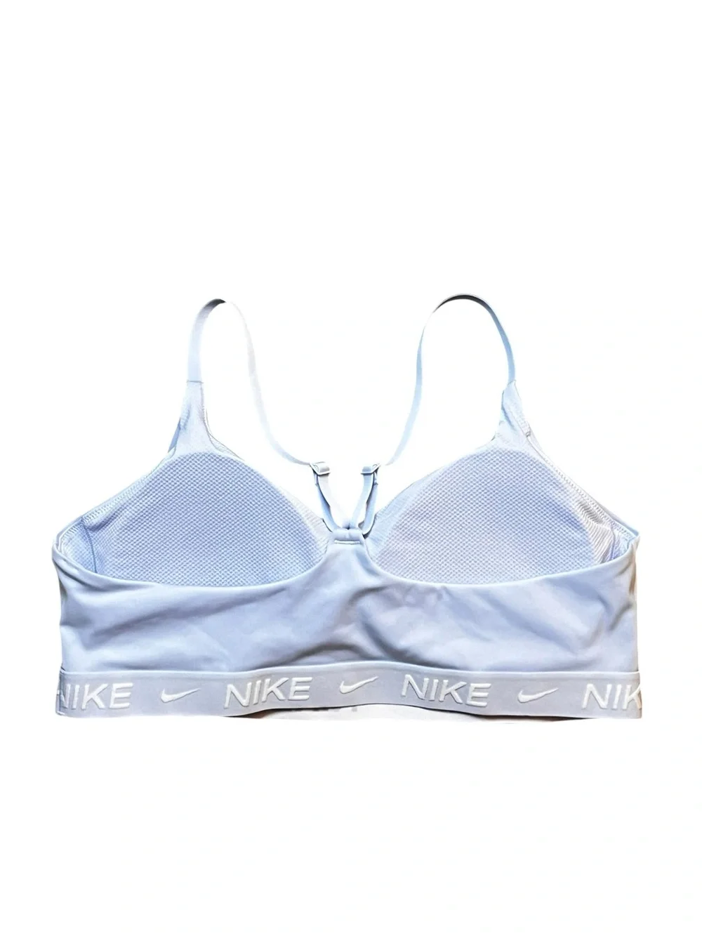 Nike Indy Women’s XL Light Support Padded Adjustable Sports Bra Light Blue